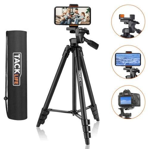 TACKLIFE 55-Inch Lightweight Aluminum Tripod for Travel/Camera/Smartphone with Carry Bag - Toytexx TACKLIFE 55-Inch Lightweight Aluminum Tripod for Travel/Camera/Smartphone with Carry Bag - Toytexx